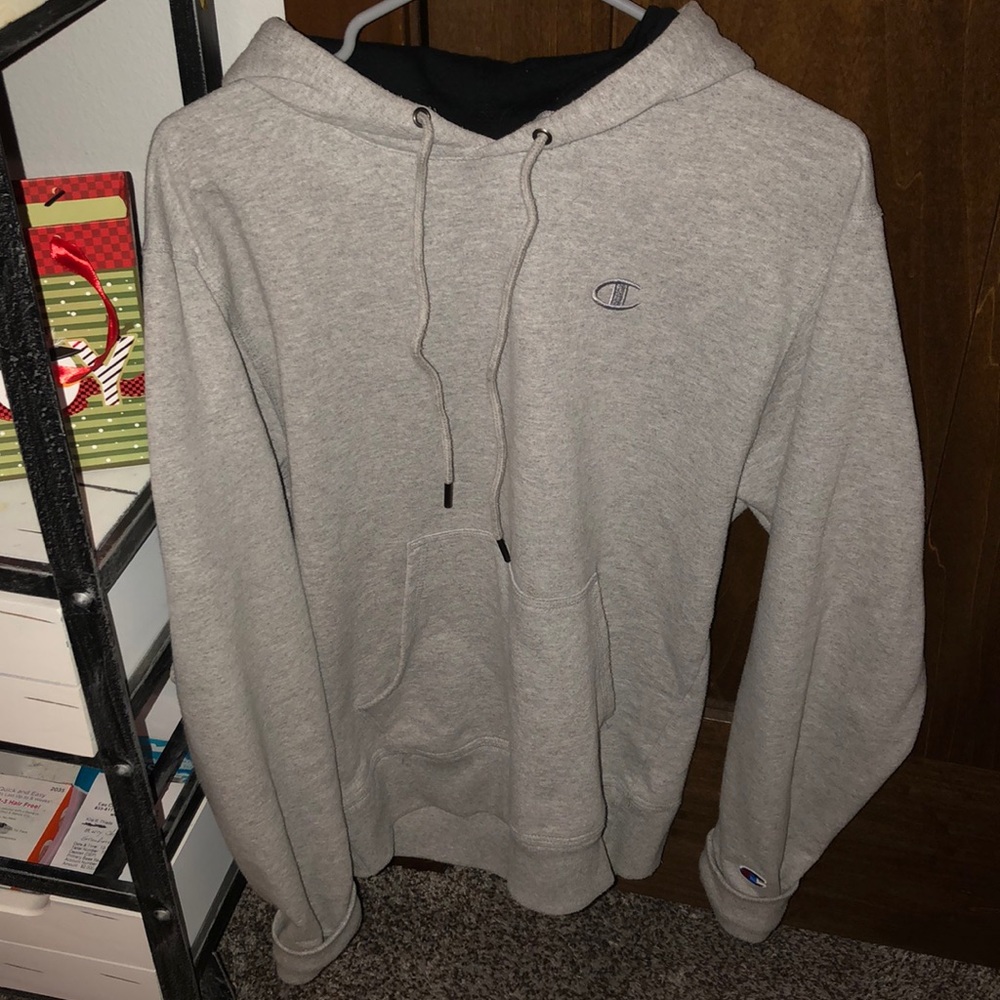 Champion Grey Hoodie Sweatshirt